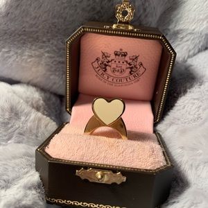 Juicy Couture Heart Ring Size 7